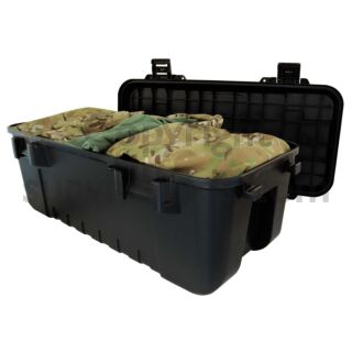 Military Small Storage Trunk, Plano in Colour Black