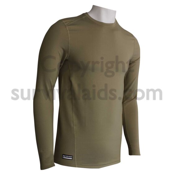 Coldgear Crew Neck Tactical Base Layer, Under Armour, Size Small to XX  Large