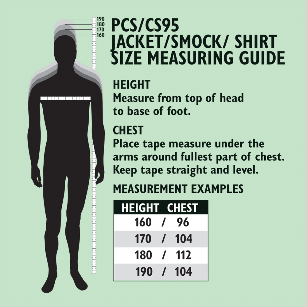 mtp smock size guide